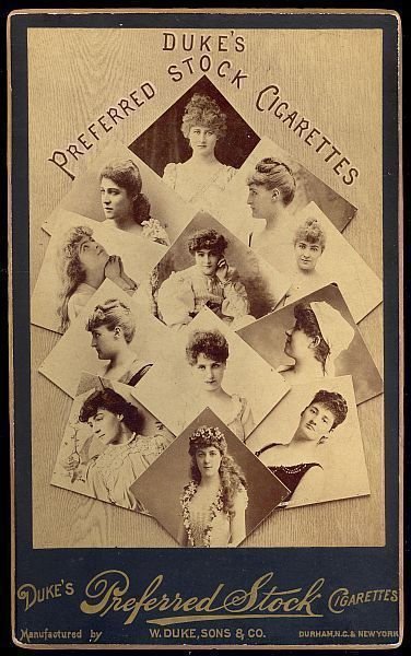 CAB 1890s Duke's Preferred Stock Cigarettes Actresses